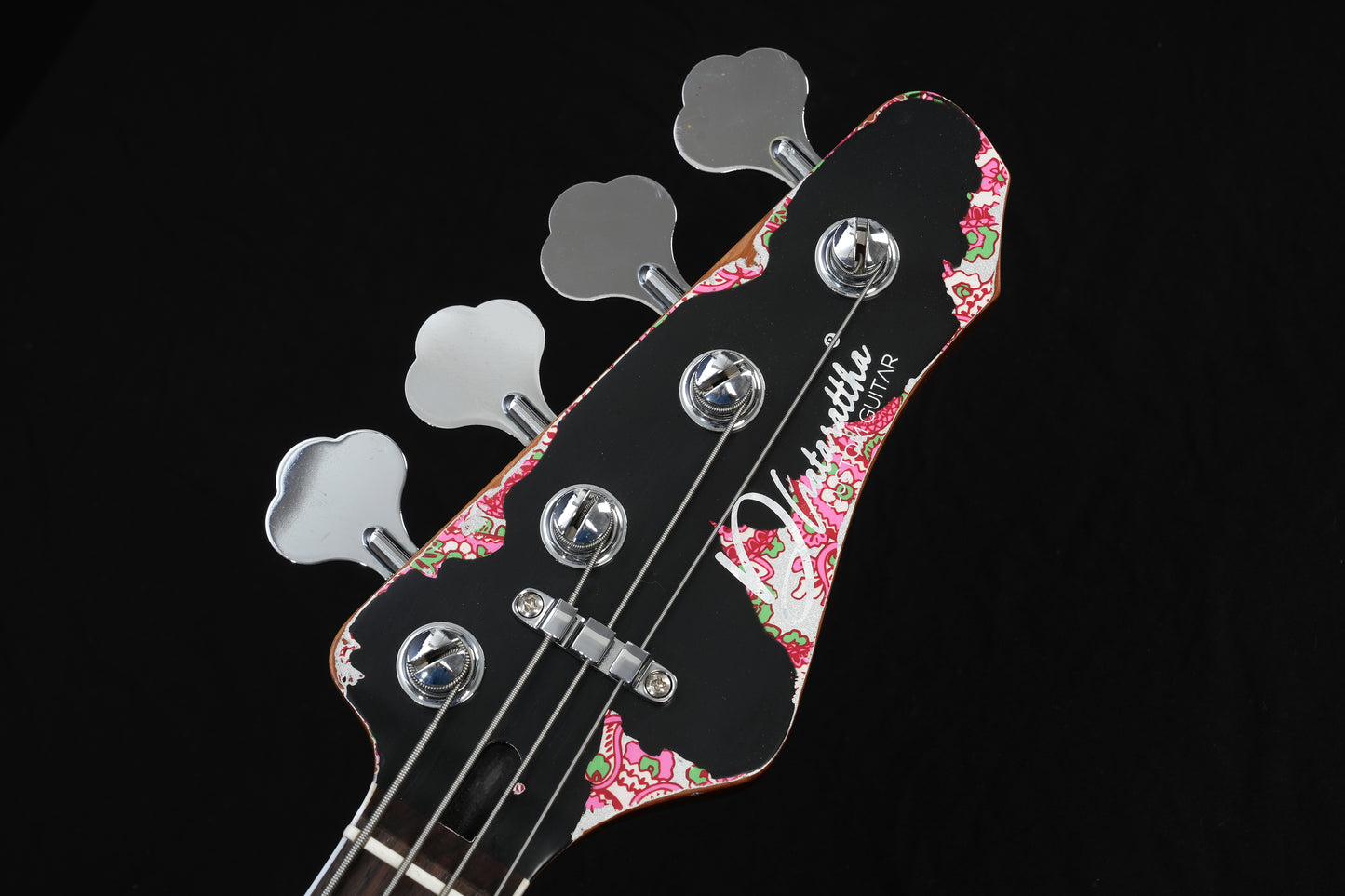 Dhatarattha DEB4 – Red Paisley Relic 4-String Bass