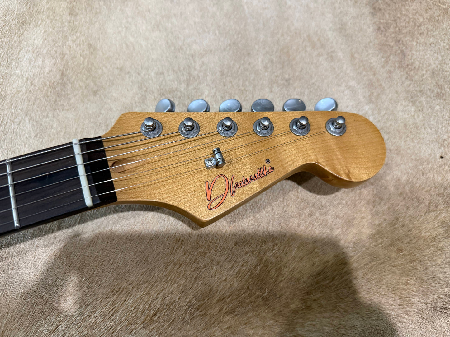 HSS Strat Style Electric Guitar – Black over Sunburst