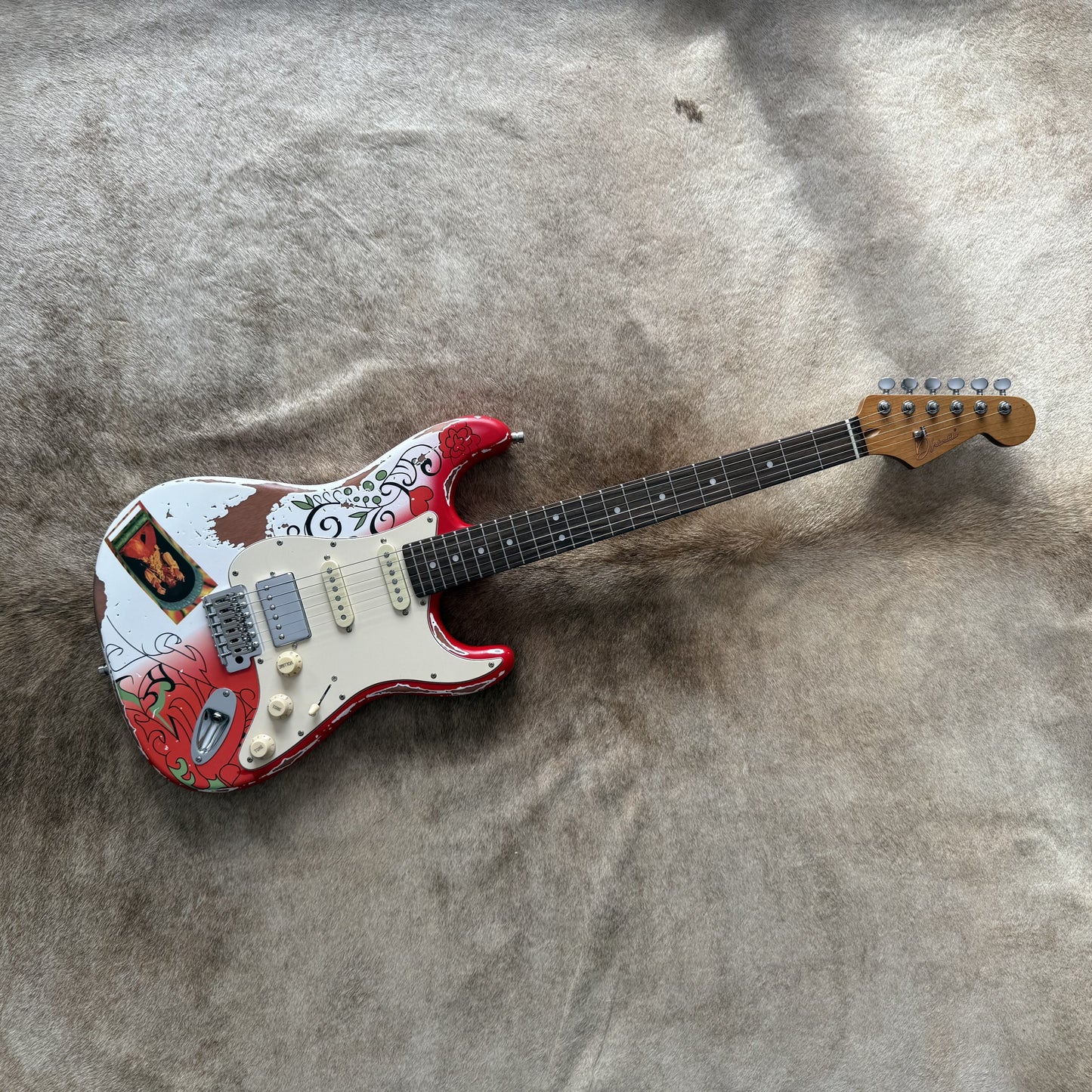 HSS Strat Style Electric Guitar – Monterey Relic