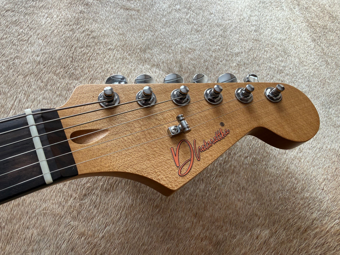 HSS Strat Style Electric Guitar – Shell Pink Relic
