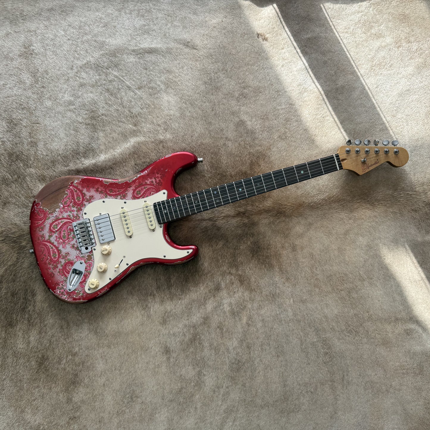 HSS Strat Style Electric Guitar – Paisley Relic
