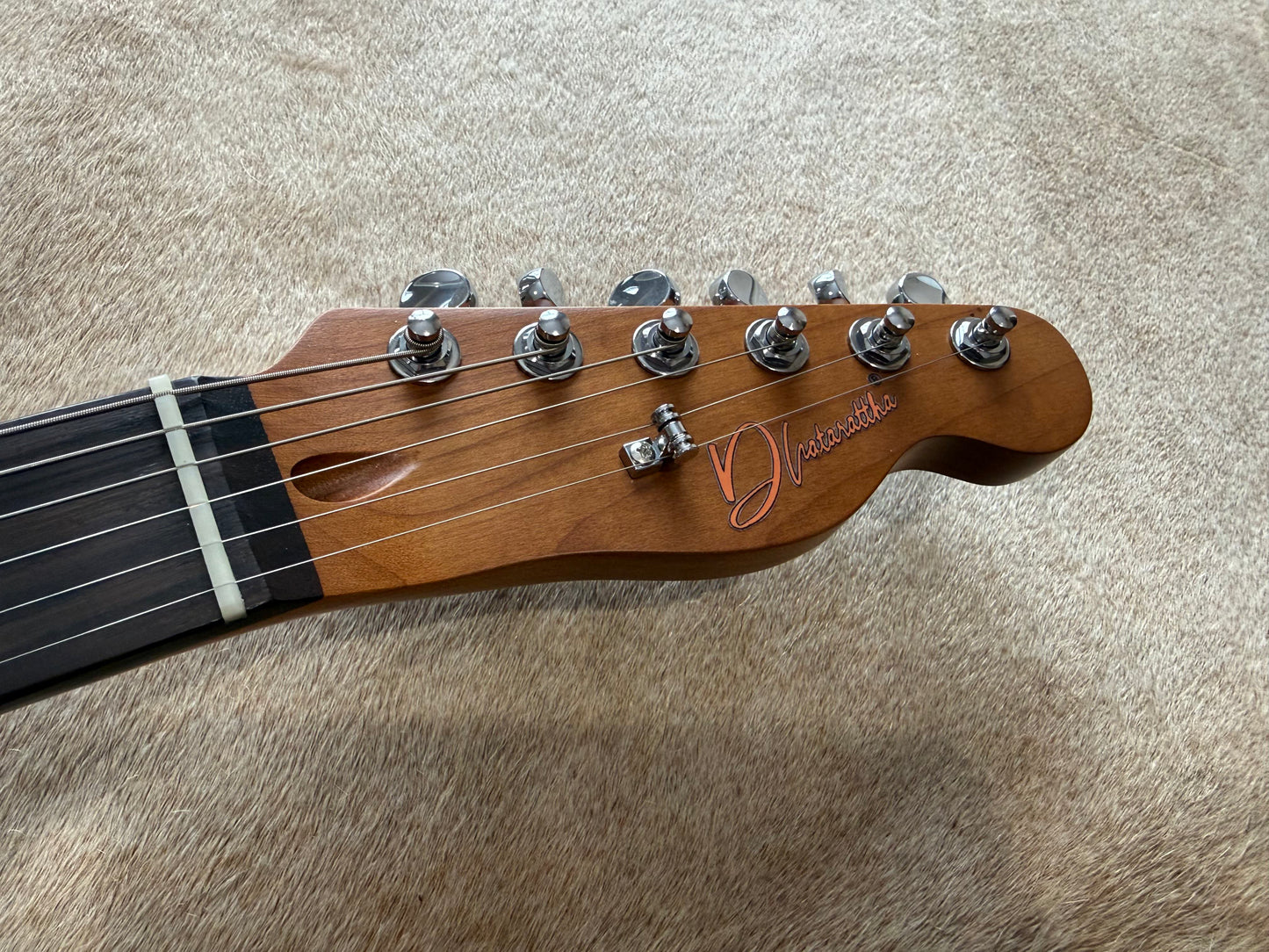 HSS Strat Style Electric Guitar – Black Over Sunburst