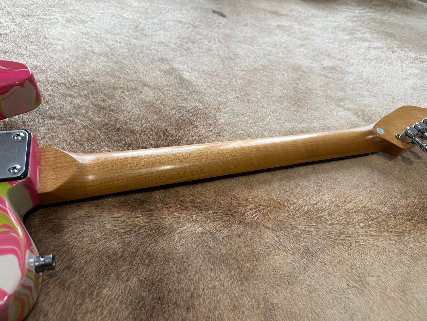 HSS Strat Style Electric Guitar – Red Swirl